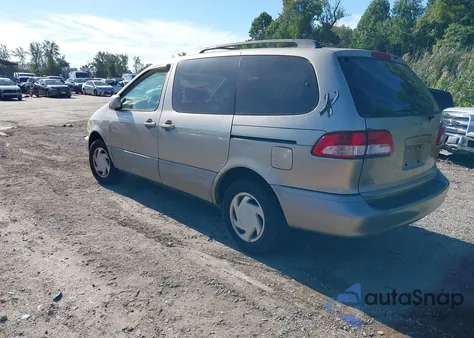 2003 Toyota Sienna Le из США, поврежденный, VIN 4T3ZF13CX3U523883